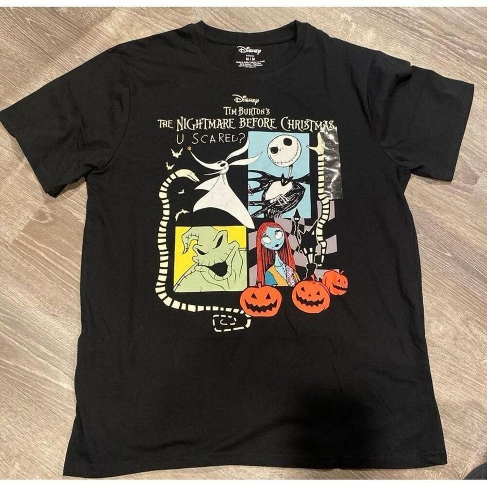 Disney Tim Burtons THE NIGHTMARE BEFORE‎ CHRISTMAS SHIRT size Medium unisex